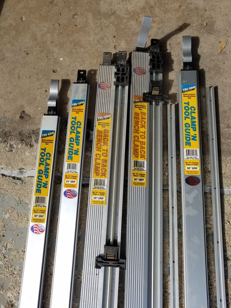 Tru Grip Back to back bench clamps and clamp n tool guide