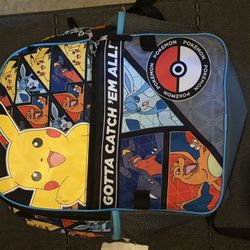 Pokémon backpack with different characters 