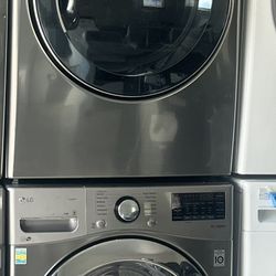 LG Washer and Dryer Set Stainless Steel