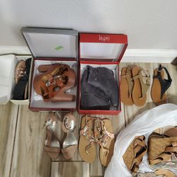 lot of women's shoes 