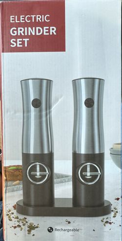 Electric Salt And Pepper Grinder Set
