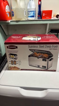 Bravetti stainless steel deep frier