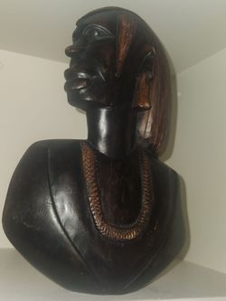 Vintage African hand carved sculpture