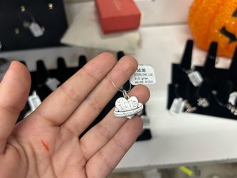Sterling Silver Love Heart Charm Pendant