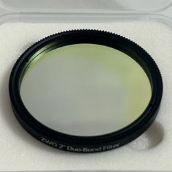 ZWO 2” Duo-Band Filter Light Pollution Reduction DB2 Astrophotography Filters