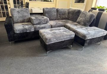 NEW SECTIONAL SOFA WITH OTTOMAN, INCLUDING FREE DELIVERING ORDER HERE PAY UPON ARRIVAL