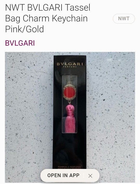 Bvlgari  Tassel Bag Charm 
