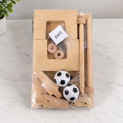 Wooden Tabletop Soccer Foosball Kit