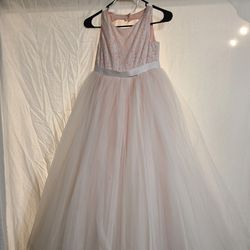 David's Bridal Ball Gown Flower Girl Dress 
