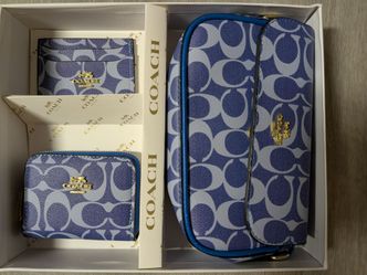 NEW 3 PIECE- PURSE💙ZIP WALLET 💙 AND CARD HOLDER