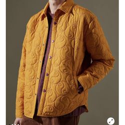 Urban Outfitters Quilted Pattern Shirt Jacket