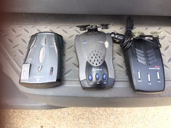 Three radar detectors