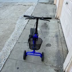 Scooter With Knee Rest And Basket