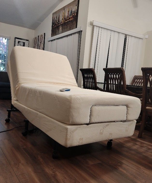 Tempur-Pedic Adjustable XL Twin Base With Mattress