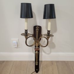 Frederick Cooper Mid Century Vintage Brass Wall Lamp