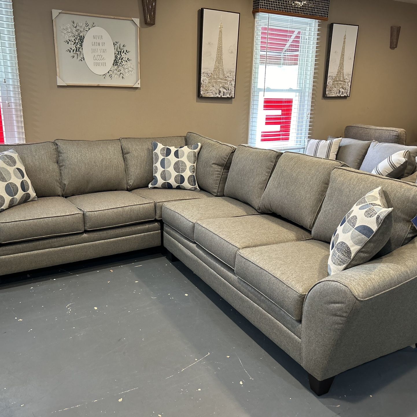 New Hughes Furniture Sectional