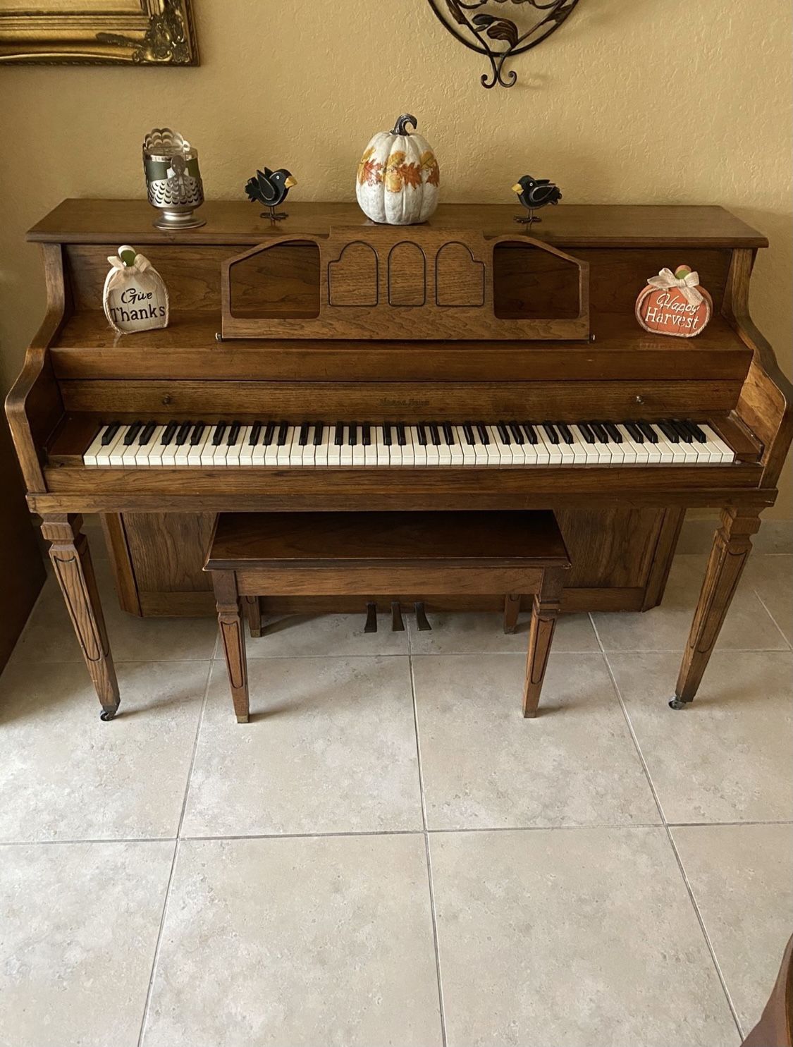 Antique Spinet Vose & Sons Piano