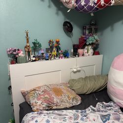 IKEA Headboard With Storage Shelves 