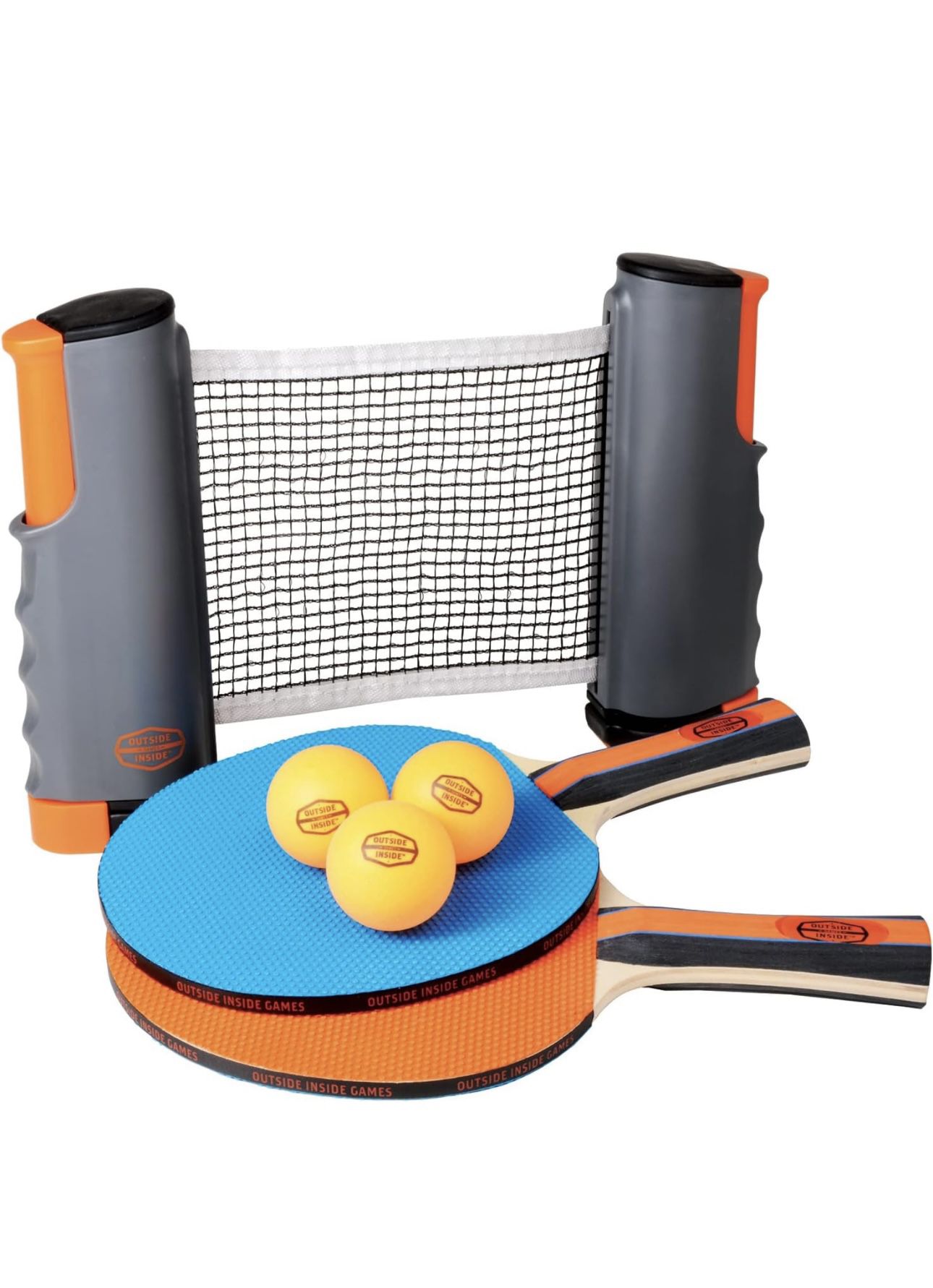 Outside Inside Backpack Travel Ping-Pong Set for Camping, Backyard & Outdoors