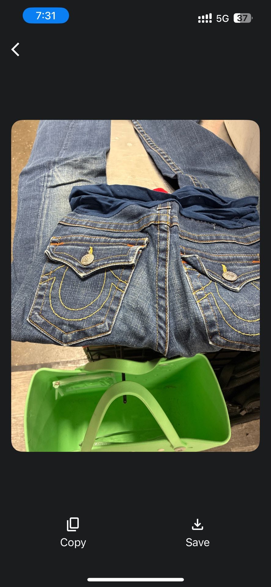 True religion, maternity jeans, big gal, size 6