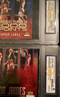 Lebron James Upper Deck Graded Rookie Card Collectible