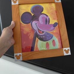 Walt Disney Wooden Picture Frame With Silver Corners for 5x10 Photos
