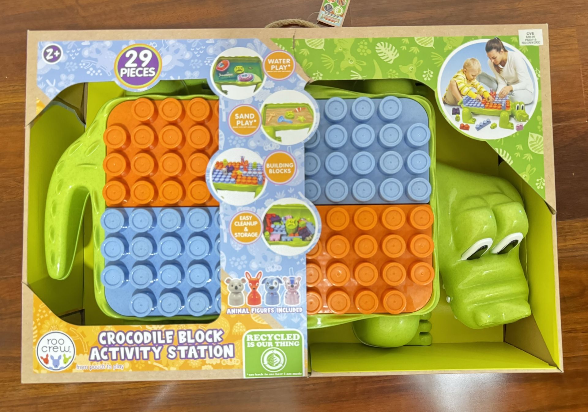 New Crocodile Block Activity Station, Water/Sand Table(cash & pick up only)
