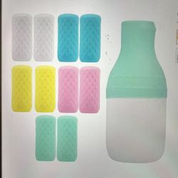 10 Pack Travel Essentials Silicone Bottle Covers, Cruise Ship Essentials, Travel Accessories Luggage for Women Men, Elastic Sleeves for Leak Proofing,