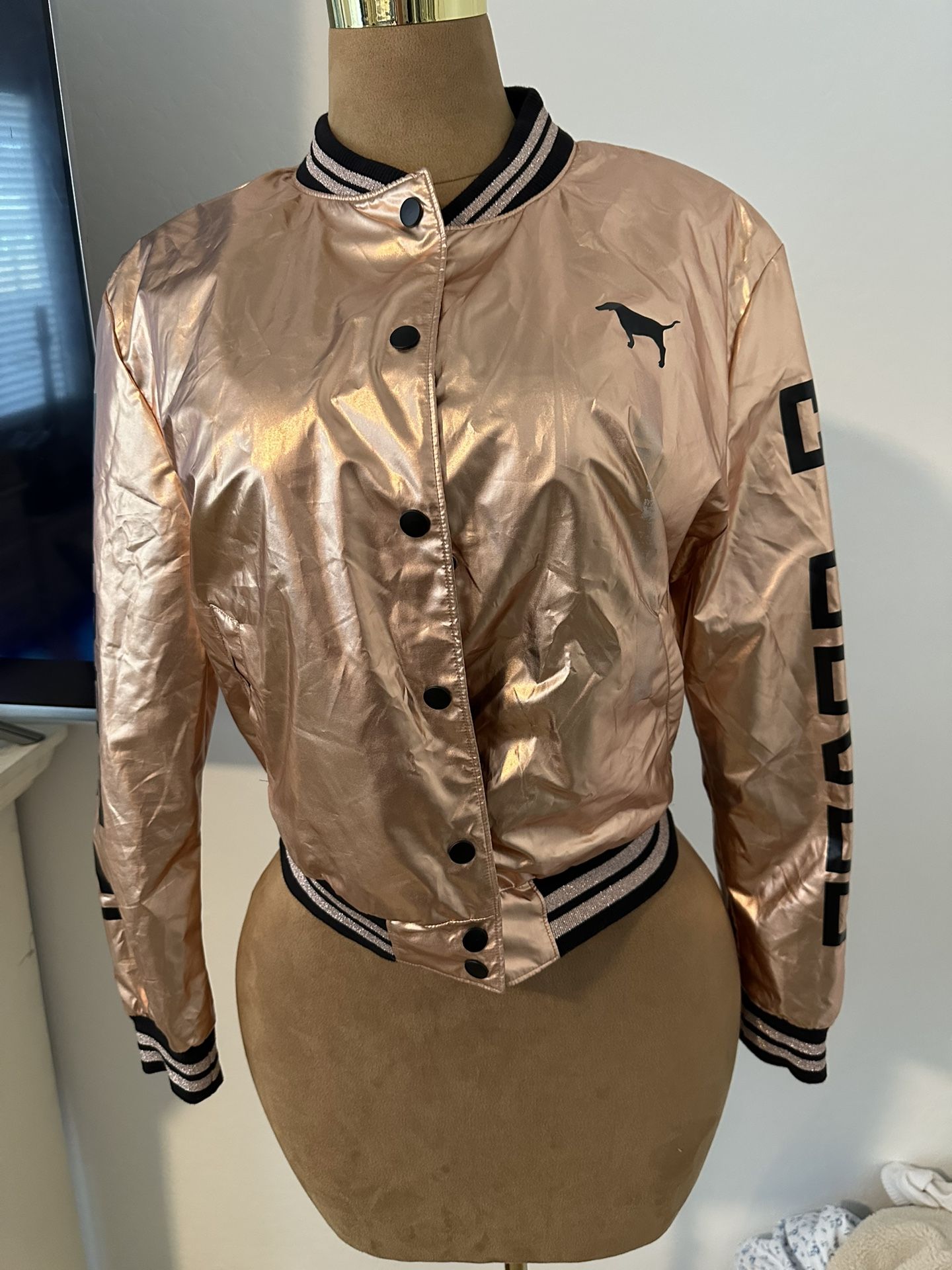 Pink Victoria’s Secret Bomber Jacket