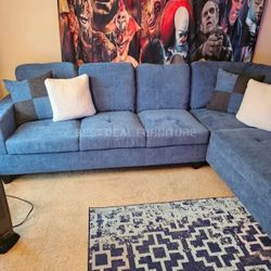 New Sectional + Storage Ottoman  — Left or Right Chaise — Delivery Available  