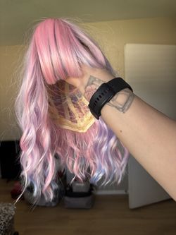 Pink Purple Wig 