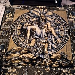 Aztec Warrior Blanket 