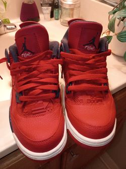 Air Jordan 4 Red Sneakers