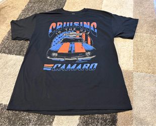 Camaro Mens Crew Neck Short Sleeve Regular Fit Graphic T-Shirt - Large NWT