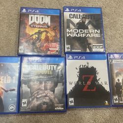 PS4 Games Bundle - 6 Titles