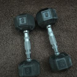 2x 8 Pound Dumbbell