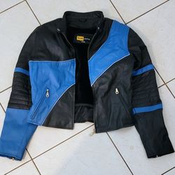 Leather RIDING jacket with Linner - M Size (34in.)
