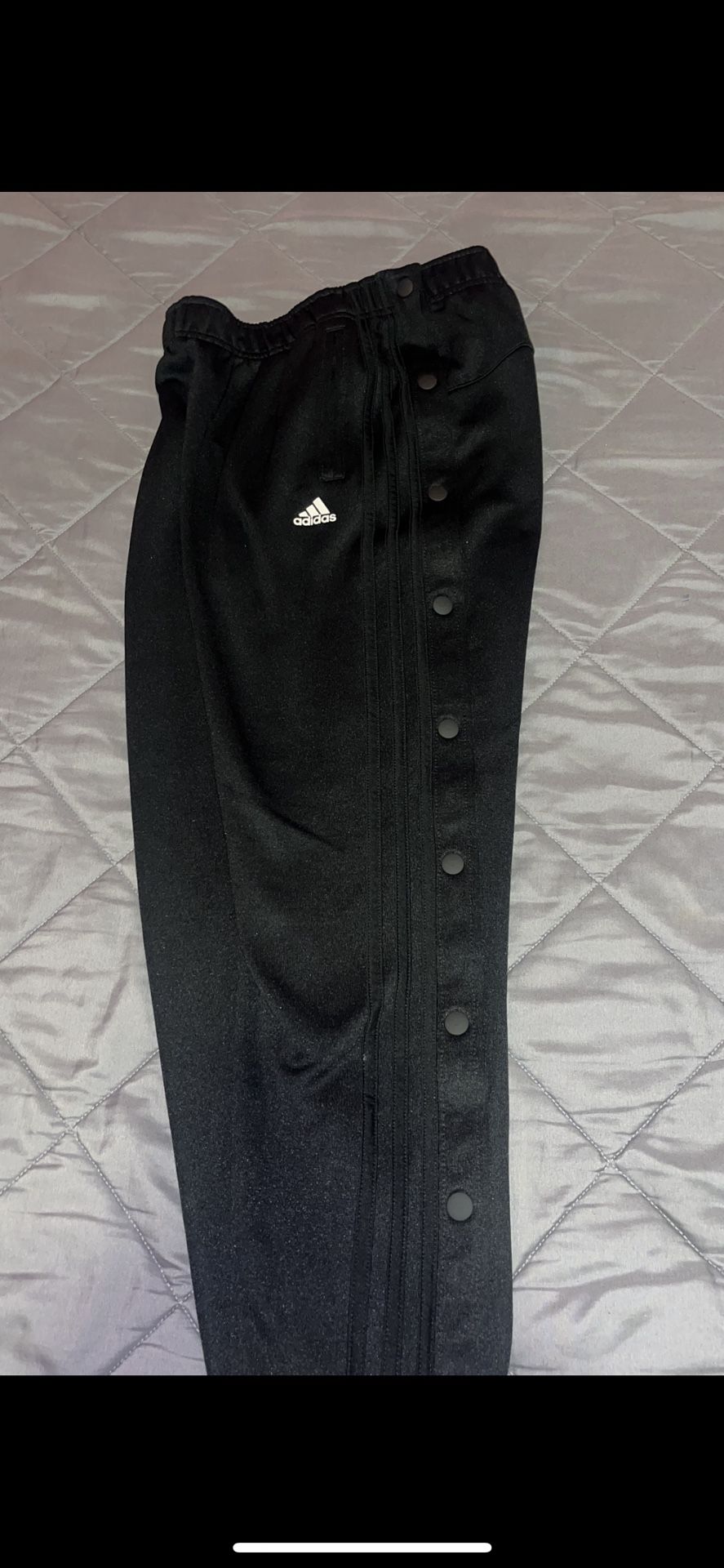 Adidas Black Button Up Jogger 