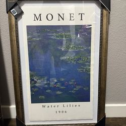 Claude Monet Framed Print 22 X 28 $100 obo