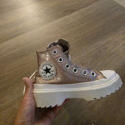 Girls Size 11 Sparkly Converse 