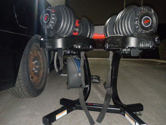 Bowflex Adjustable Weight Dumbbell Set With The Stand