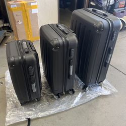3 Pieces ABS Luggage Set 20” 24” 28” Size 