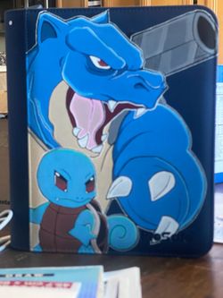 Top loader binder custom painted