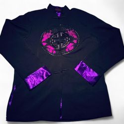 Purple Japanese Kimono brand: Sliver Dragon condition: Brand New  item price: $60 	◦	Purple and Black Small Silk Kimono, Brand new  #kimono #japan #fa