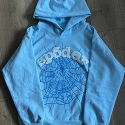 Sky Blue Sp5der Hoodie