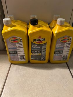 0W-20 Pennzoil ultra platinum full synthetic motor oil