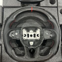 Dodge HEATED Carbon Fiber Steering Wheel (2014-2023)