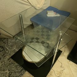 Glass Table For Tea Or Desert Very Good Condition 