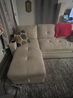 Modern Convertible Pull-Out Sleeper Sofa .. Clean & Comfortable
