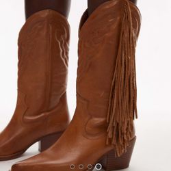 Leather Cowboy Boots - Bronx Jukeson, Worn Once